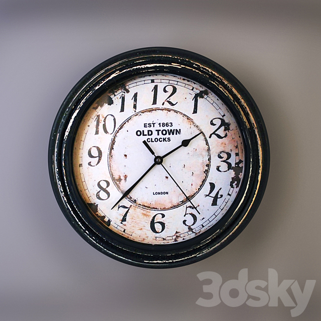 Collection of wall clocks handmade 3DSMax File - thumbnail 3