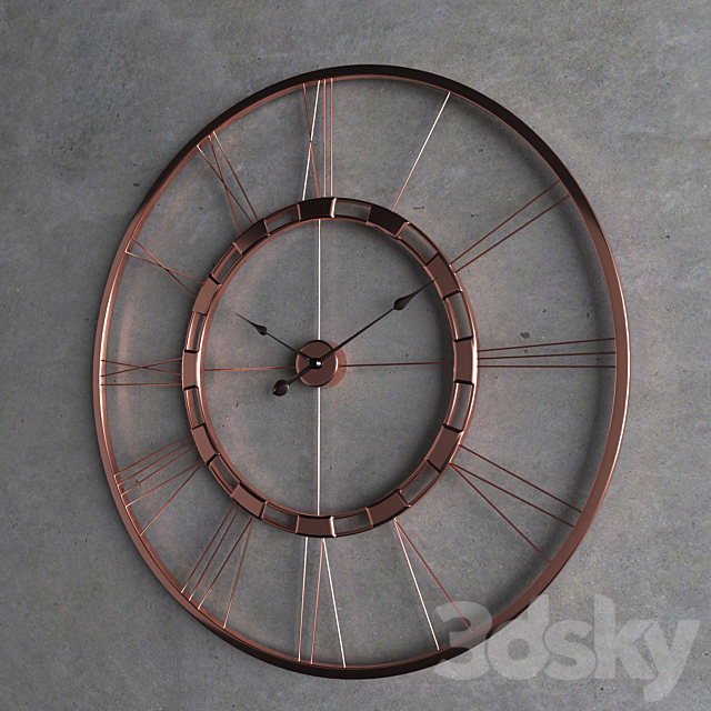 Craft clock 3DS Max Model - thumbnail 2