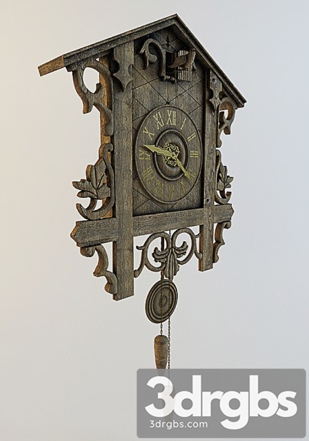 Cuckoo Clock 3dsmax Download - thumbnail 1