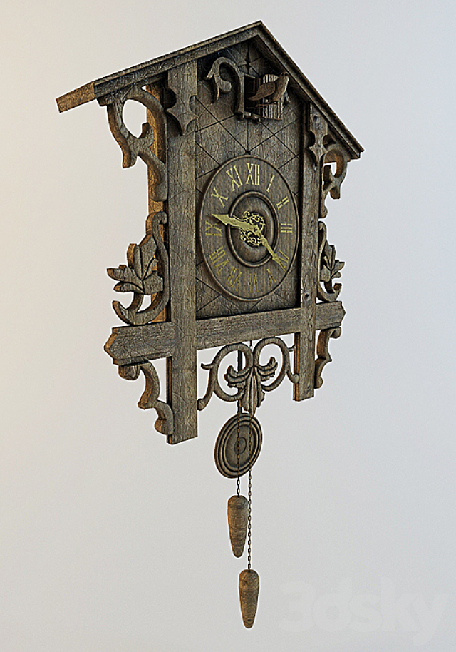 cuckoo clocks 3ds Max - thumbnail 1