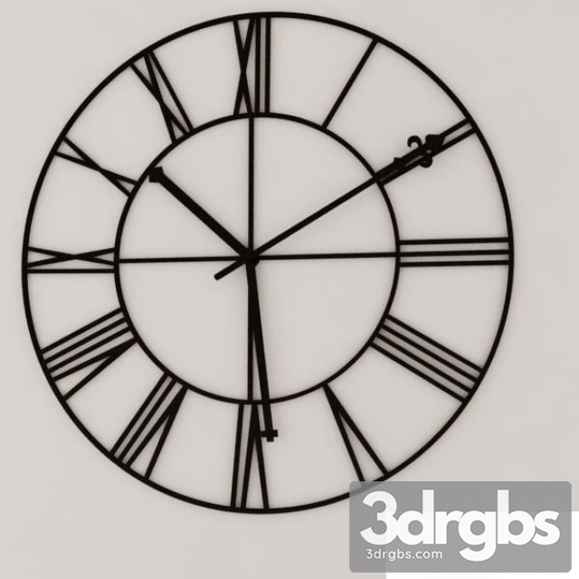 Deco Wall Clock Factory 3dsmax Download - thumbnail 1