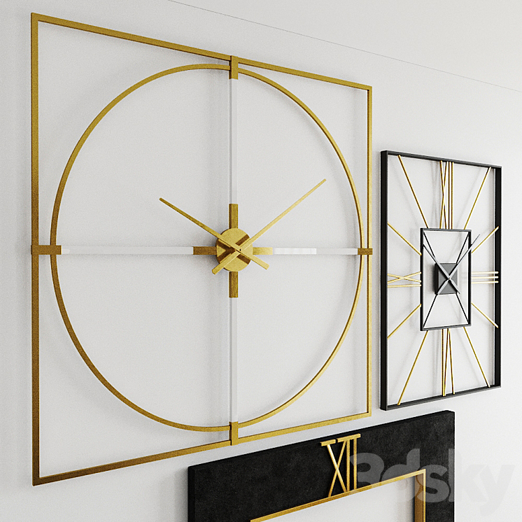 Dillwyn Clovic Medfield Oversized Wall Clock 3DS Max - thumbnail 2