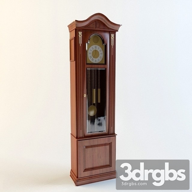 Floor Howard Miller Clock 3dsmax Download - thumbnail 1