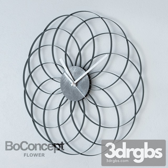 Flower Clock 3dsmax Download - thumbnail 1