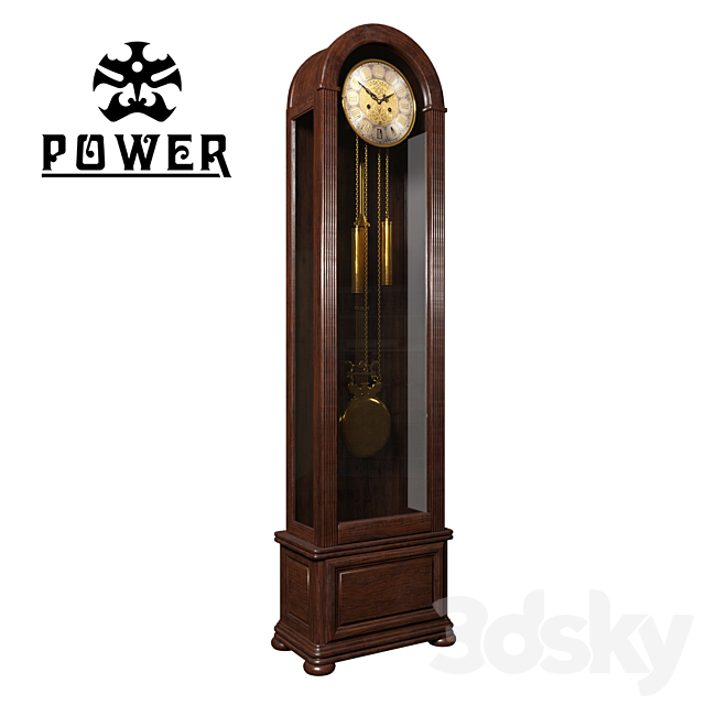 grandfather clock POWER MG2109D-1 3DSMax File - thumbnail 1