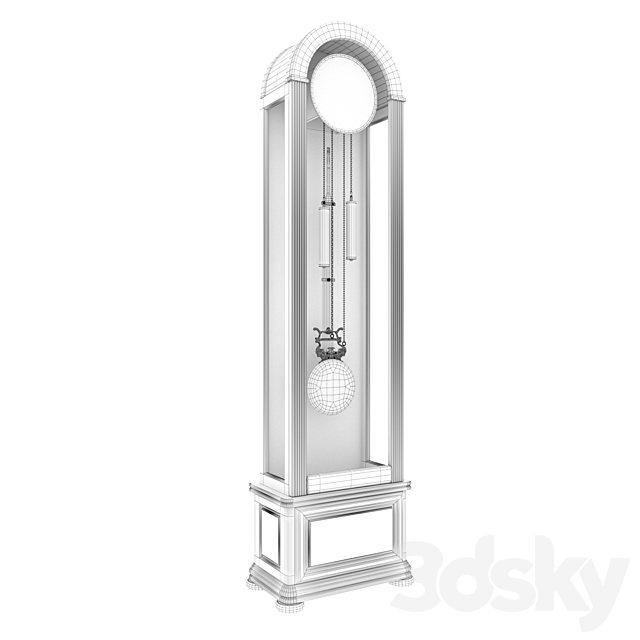 grandfather clock POWER MG2109D-1 3DSMax File - thumbnail 3