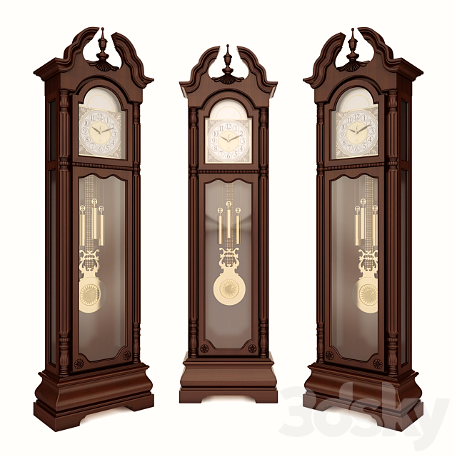 Grandfather Clocks Howard Miller 3DS Max Model - thumbnail 1