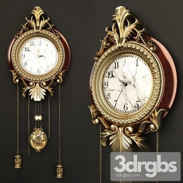 Hoiyu Wall Clock 3dsmax Download - thumbnail 1