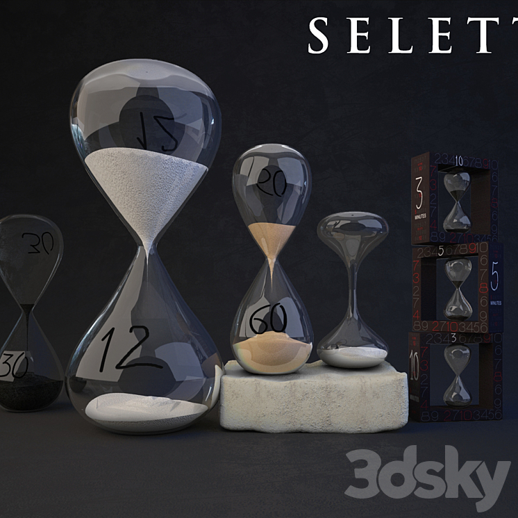 Hourglass Seletti 3DS Max - thumbnail 1