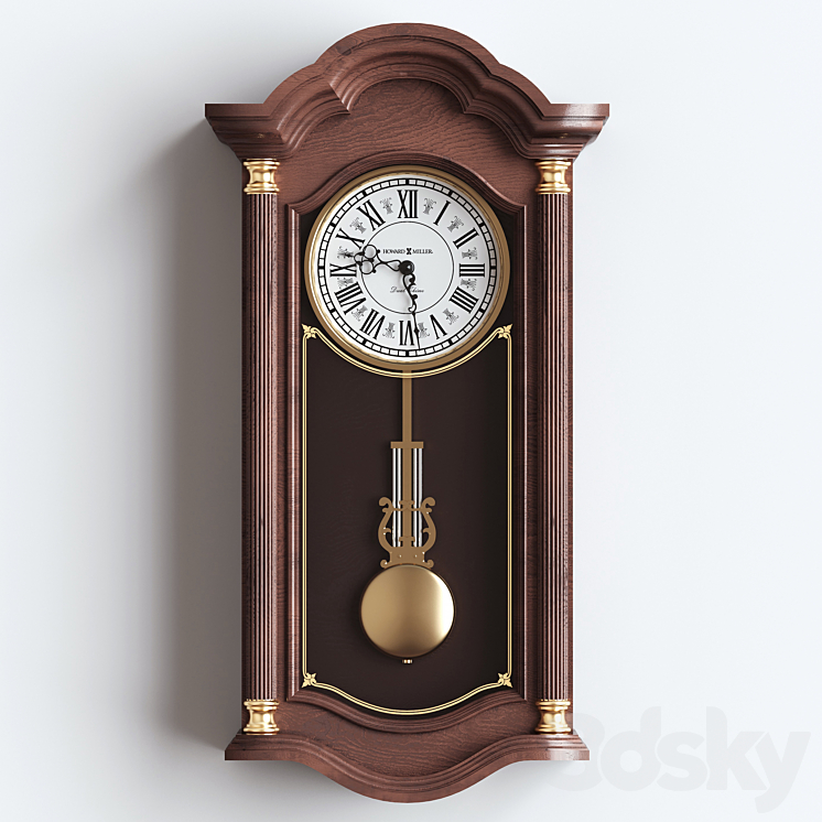 Howard Miller Lambourn I Wall Clock 3DS Max - thumbnail 1