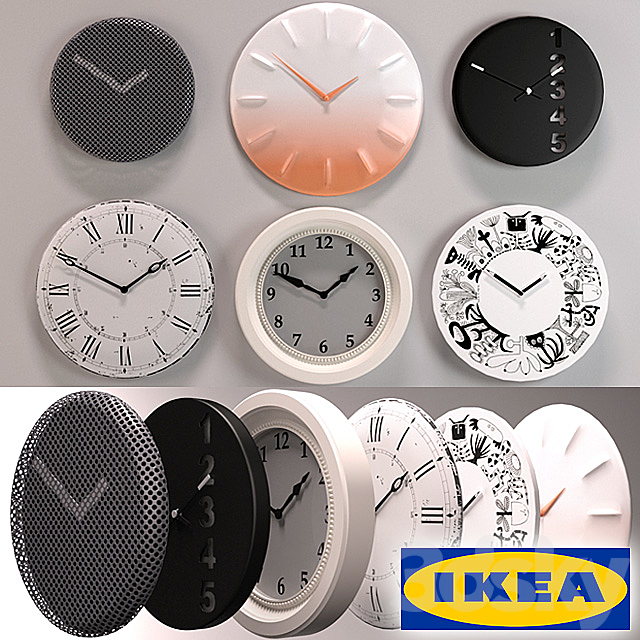 IKEA Wall clocks 3DSMax File - thumbnail 1