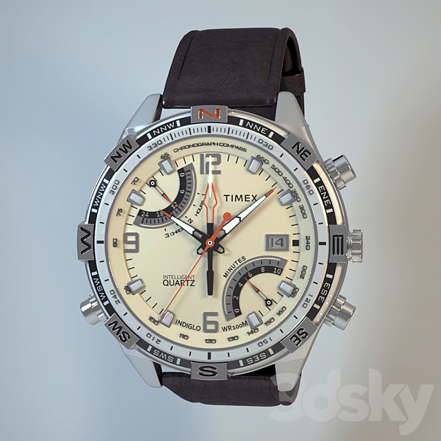 IQ Fly-Back Chrono-Compass 3DSMax File - thumbnail 1