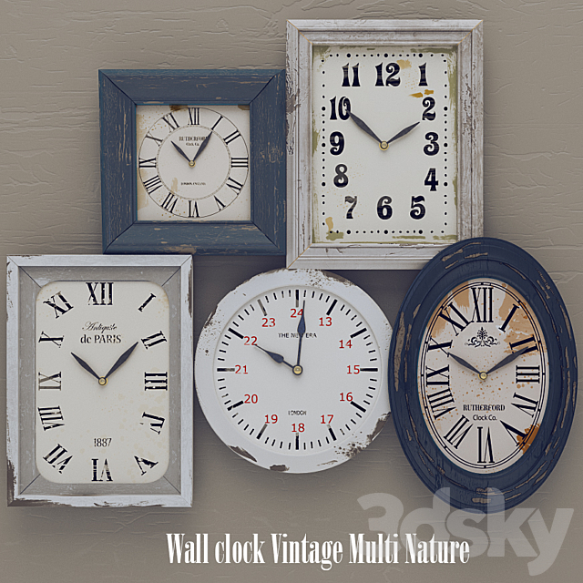 Kare Design Wall Clock 3DSMax File - thumbnail 1