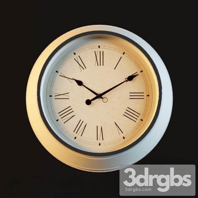 Modern Clock 12 3dsmax Download - thumbnail 1