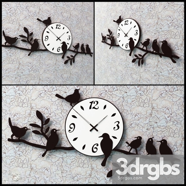 Modern Clock 14 3dsmax Download - thumbnail 1