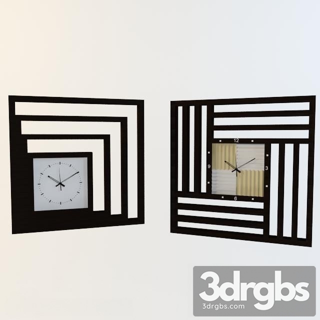 Modern Clock 4 3dsmax Download - thumbnail 1