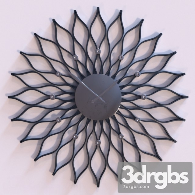 Modern Clock 44 3dsmax Download - thumbnail 1