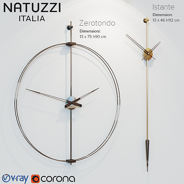 Natuzzi clock 3DSMax File - thumbnail 1