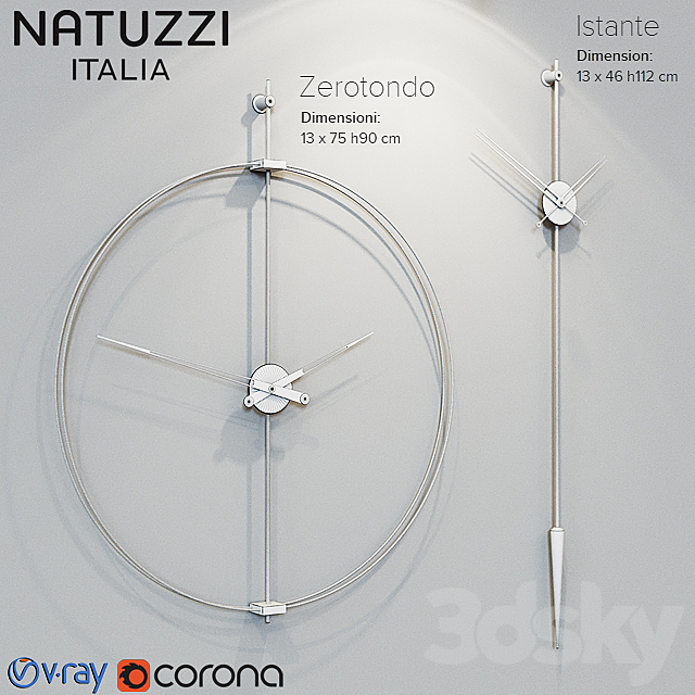 Natuzzi clock 3DSMax File - thumbnail 3