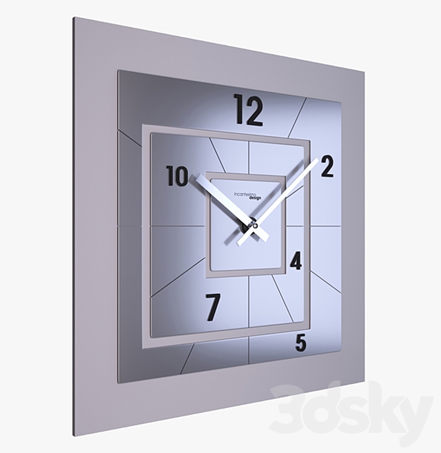 Nexus WallClock Incantesimo Design 3ds Max - thumbnail 1