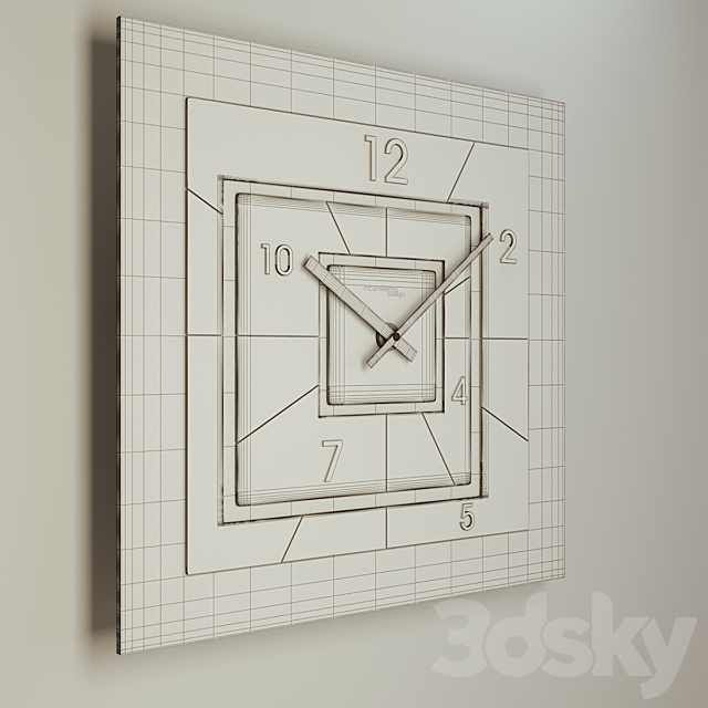 Nexus WallClock Incantesimo Design 3ds Max - thumbnail 3