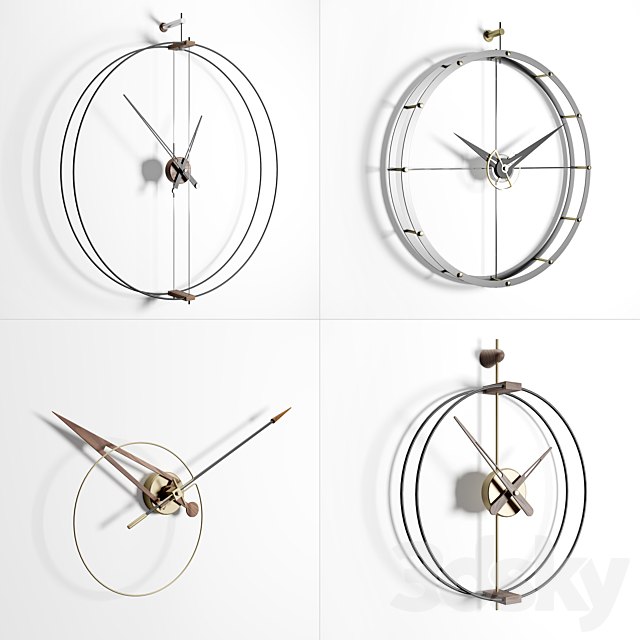 Nomon Clocks Set 1 3DSMax File - thumbnail 1