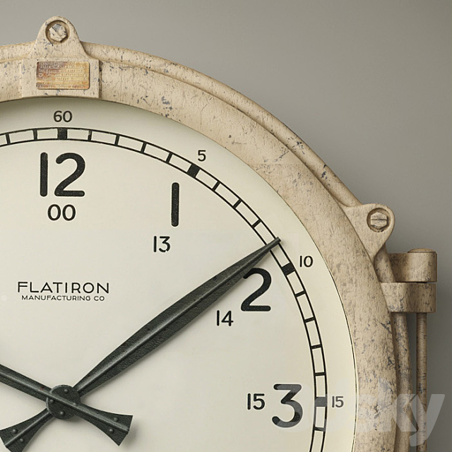 RH_1930S BARGE CLOCK 3ds Max - thumbnail 2