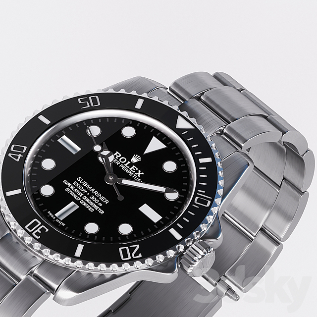 Rolex Oyster Perpetual Submariner 3ds Max - thumbnail 2