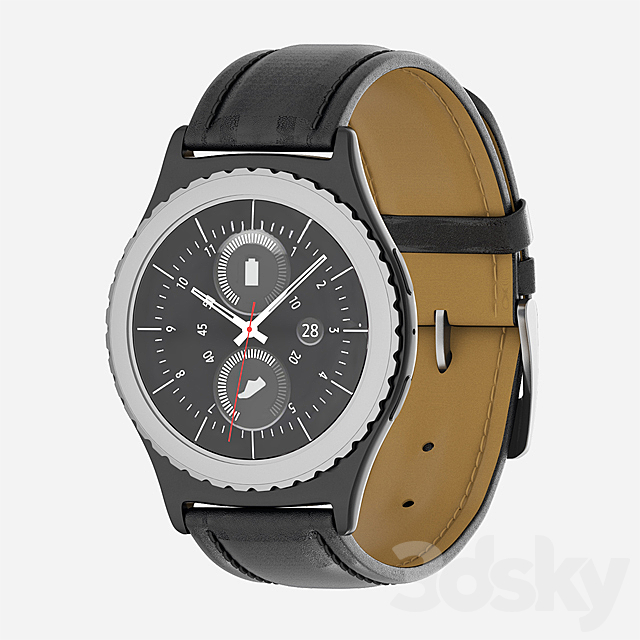 Samsung Gear S2 Classic Clock 3DSMax File - thumbnail 1