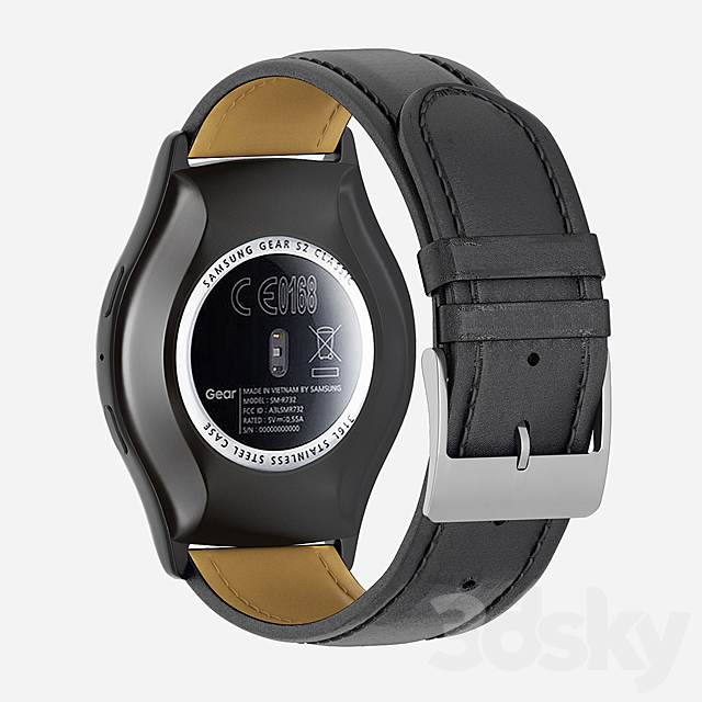 Samsung Gear S2 Classic Clock 3DSMax File - thumbnail 2