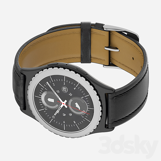 Samsung Gear S2 Classic Clock 3DSMax File - thumbnail 3