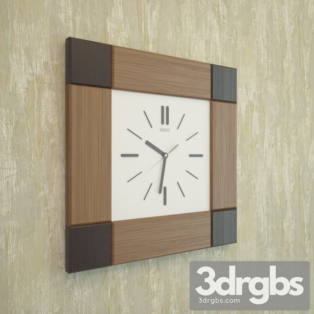 Square Clock 3dsmax Download - thumbnail 1