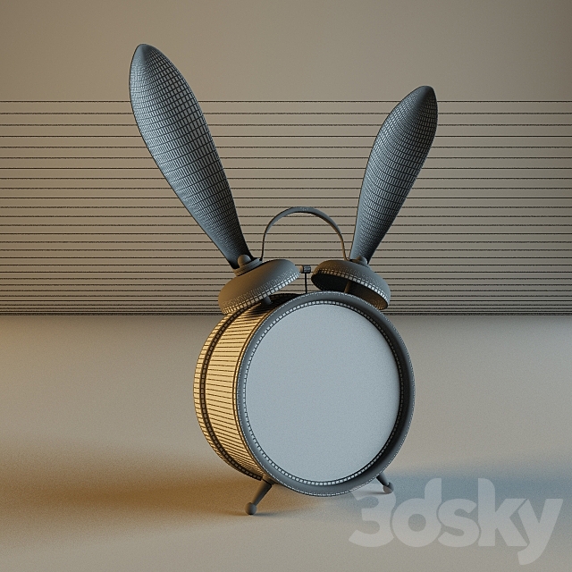 The Emily & Meritt Bunny Alarm Clocks 3DS Max Model - thumbnail 2