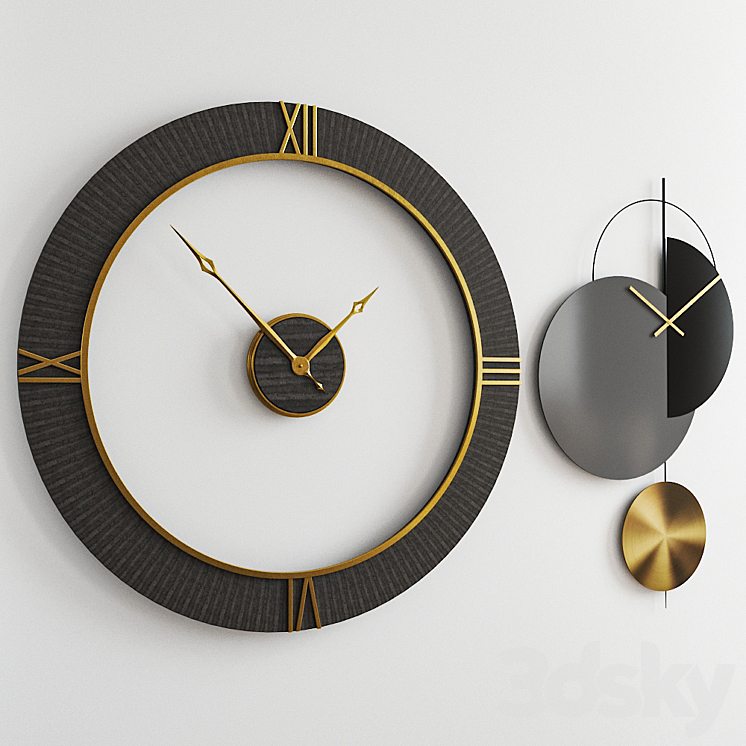 Tog Levvy Brad Oversized Wall Clocks 3DS Max - thumbnail 2