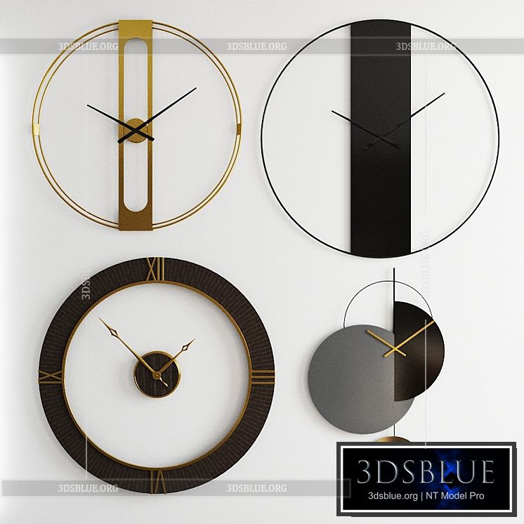 Tog Levvy Brad Oversized Wall Clocks 3DS Max - thumbnail 3