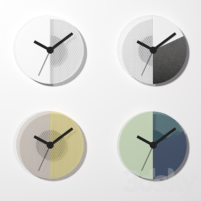 Tolix wall clock 3DSMax File - thumbnail 1