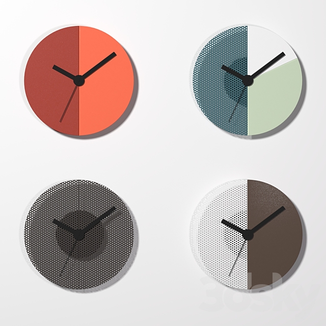 Tolix wall clock 3DSMax File - thumbnail 2