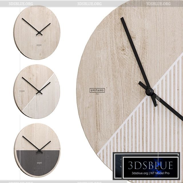 Upstairs wall clock 3DS Max - thumbnail 3