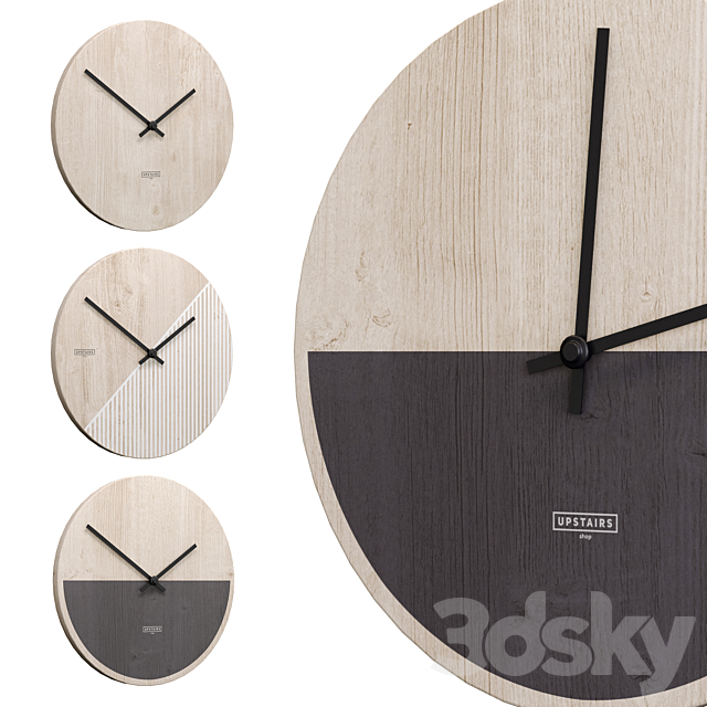 Upstairs wall clock 3DSMax File - thumbnail 2