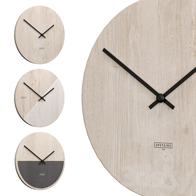 Upstairs wall clock 3DSMax File - thumbnail 3