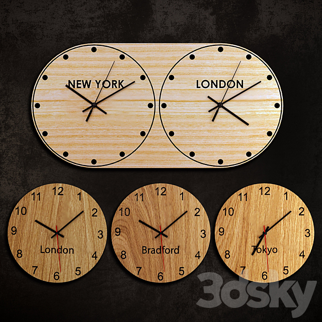 Wall clock 19 3ds Max - thumbnail 2