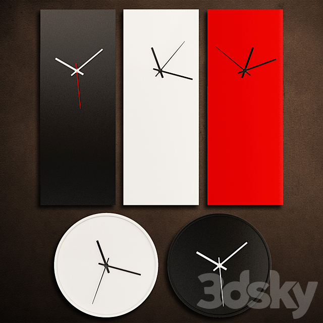 Wall clock 20 3DS Max Model - thumbnail 2