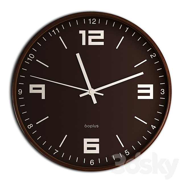 Wall clock 25 3DS Max Model - thumbnail 2