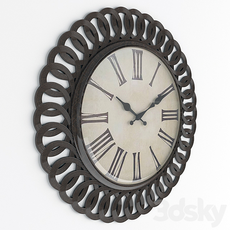 WALL CLOCK 3DS Max - thumbnail 1