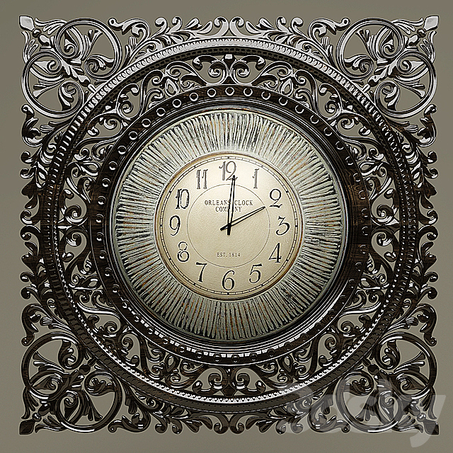 Wall clock 3DS Max Model - thumbnail 1