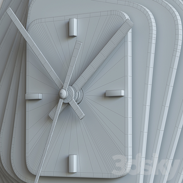 Wall Clock 3DSMax File - thumbnail 5