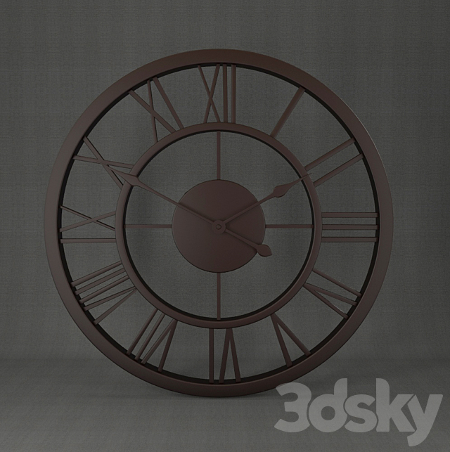 Wall clock 3DSMax File - thumbnail 1