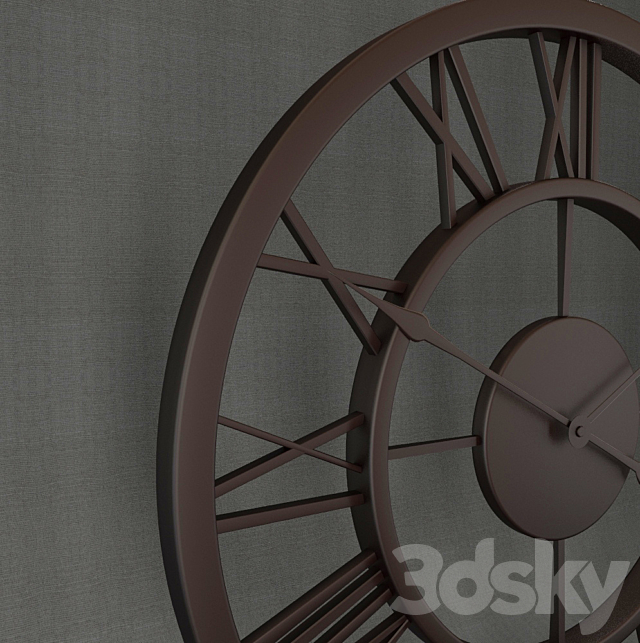 Wall clock 3DSMax File - thumbnail 2