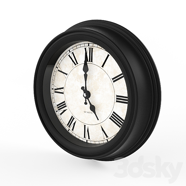 Wall clock 3DSMax File - thumbnail 1