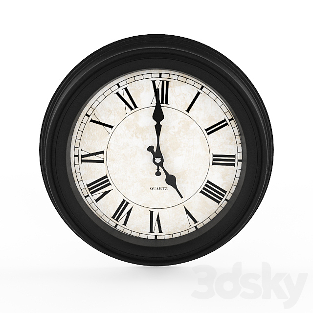 Wall clock 3DSMax File - thumbnail 2